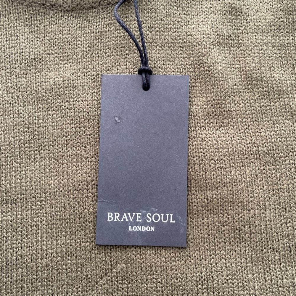 Brave Soul Grungy Round Neck Sweater Dress - Picture 7 of 10